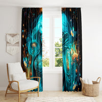 Witch Skull Window Curtain She Whispered Back Iam The Storm - Wonder Print Shop