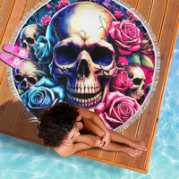 Rose Skull Beach Blanket Assuming I Was Like Most Girls Was Your First Mistake - Wonder Print Shop