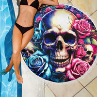 Rose Skull Beach Blanket Assuming I Was Like Most Girls Was Your First Mistake - Wonder Print Shop