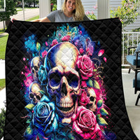 Rose Skull Quilt Assuming I Was Like Most Girls Was Your First Mistake - Wonder Print Shop