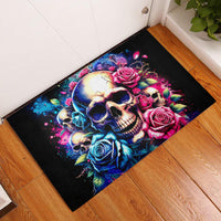Rose Skull Rubber Doormat Assuming I Was Like Most Girls Was Your First Mistake - Wonder Print Shop