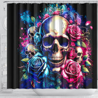 Rose Skull Shower Curtain Assuming I Was Like Most Girls Was Your First Mistake