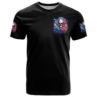 Rose Skull T Shirt Assuming I Was Like Most Girls Was Your First Mistake - Wonder Print Shop