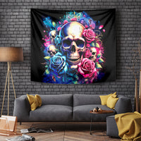 Rose Skull Tapestry Assuming I Was Like Most Girls Was Your First Mistake - Wonder Print Shop