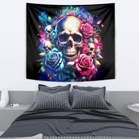 Rose Skull Tapestry Assuming I Was Like Most Girls Was Your First Mistake - Wonder Print Shop