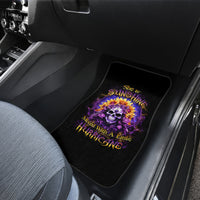 Sunflower Skull Car Mats She Is Sunshine Mixed With A Little Hurricane - Wonder Print Shop