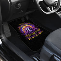 Sunflower Skull Car Mats She Is Sunshine Mixed With A Little Hurricane - Wonder Print Shop