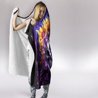 Sunflower Skull Hooded Blanket She Is Sunshine Mixed With A Little Hurricane
