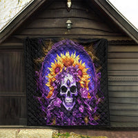 Sunflower Skull Quilt She Is Sunshine Mixed With A Little Hurricane - Wonder Print Shop