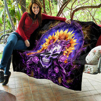 Sunflower Skull Quilt She Is Sunshine Mixed With A Little Hurricane - Wonder Print Shop