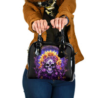 Sunflower Skull Shoulder Handbag She Is Sunshine Mixed With A Little Hurricane