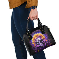 Sunflower Skull Shoulder Handbag She Is Sunshine Mixed With A Little Hurricane