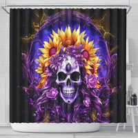 Sunflower Skull Shower Curtain She Is Sunshine Mixed With A Little Hurricane