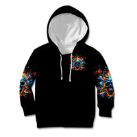 Flame Skull Kid Hoodie When I Was Born The Devil Said Ohh Shit Competition - Wonder Print Shop