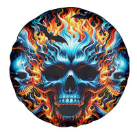 Flame Skull Spare Tire Cover When I Was Born The Devil Said Ohh Shit Competition - Wonder Print Shop