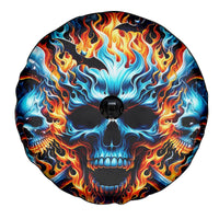 Flame Skull Spare Tire Cover When I Was Born The Devil Said Ohh Shit Competition - Wonder Print Shop