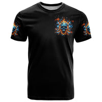 Flame Skull T Shirt When I Was Born The Devil Said Ohh Shit Competition - Wonder Print Shop