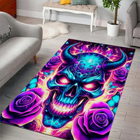 Thunder Skull Area Rug Love Me Like My Demons Do - Wonder Print Shop