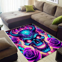 Thunder Skull Area Rug Love Me Like My Demons Do - Wonder Print Shop