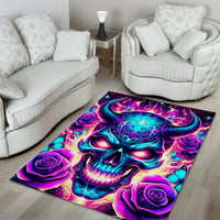 Thunder Skull Area Rug Love Me Like My Demons Do - Wonder Print Shop