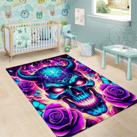 Thunder Skull Area Rug Love Me Like My Demons Do - Wonder Print Shop