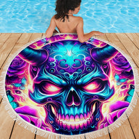 Thunder Skull Beach Blanket Love Me Like My Demons Do - Wonder Print Shop