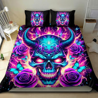 Thunder Skull Bedding Set Love Me Like My Demons Do - Wonder Print Shop