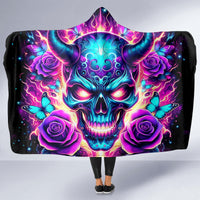 Thunder Skull Hooded Blanket Love Me Like My Demons Do