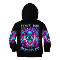 Thunder Skull Kid Hoodie Love Me Like My Demons Do - Wonder Print Shop