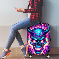 Thunder Skull Luggage Cover Love Me Like My Demons Do - Wonder Print Shop