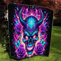Thunder Skull Quilt Love Me Like My Demons Do - Wonder Print Shop