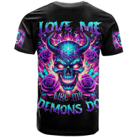 Thunder Skull T Shirt Love Me Like My Demons Do - Wonder Print Shop