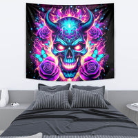 Thunder Skull Tapestry Love Me Like My Demons Do - Wonder Print Shop