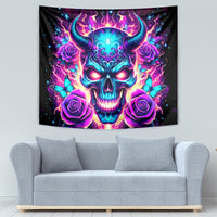 Thunder Skull Tapestry Love Me Like My Demons Do - Wonder Print Shop