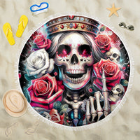Queen Skull Beach Blanket Bitch I'm Not A Princess I'm The Fucking Queen - Wonder Print Shop