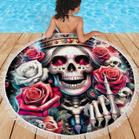 Queen Skull Beach Blanket Bitch I'm Not A Princess I'm The Fucking Queen - Wonder Print Shop