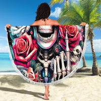Queen Skull Beach Blanket Bitch I'm Not A Princess I'm The Fucking Queen - Wonder Print Shop