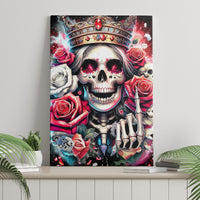 Queen Skull Canvas Wall Art Bitch I'm Not A Princess I'm The Fucking Queen - Wonder Print Shop