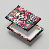 Queen Skull Canvas Wall Art Bitch I'm Not A Princess I'm The Fucking Queen - Wonder Print Shop