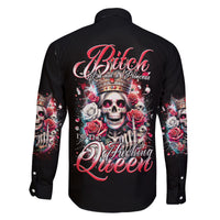 Queen Skull Family Matching Off Shoulder Maxi Dress and Hawaiian Shirt Bitch I'm Not A Princess I'm The Fucking Queen - Wonder Print Shop