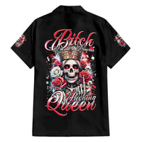 Queen Skull Hawaiian Shirt Bitch I'm Not A Princess I'm The Fucking Queen - Wonder Print Shop