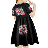Queen Skull Kid Short Sleeve Dress Bitch I'm Not A Princess I'm The Fucking Queen - Wonder Print Shop
