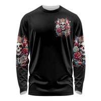 Queen Skull Long Sleeve Shirt Bitch I'm Not A Princess I'm The Fucking Queen - Wonder Print Shop