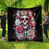 Queen Skull Quilt Bitch I'm Not A Princess I'm The Fucking Queen - Wonder Print Shop