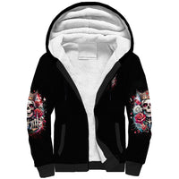 Queen Skull Sherpa Hoodie Bitch I'm Not A Princess I'm The Fucking Queen - Wonder Print Shop