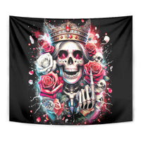 Queen Skull Tapestry Bitch I'm Not A Princess I'm The Fucking Queen - Wonder Print Shop