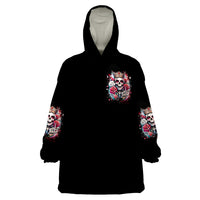Queen Skull Wearable Blanket Hoodie Bitch I'm Not A Princess I'm The Fucking Queen - Wonder Print Shop