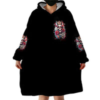 Queen Skull Wearable Blanket Hoodie Bitch I'm Not A Princess I'm The Fucking Queen - Wonder Print Shop