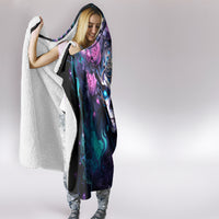 Rose Skull Hooded Blanket I'm Never Alone My Demons Are With Me 24/7