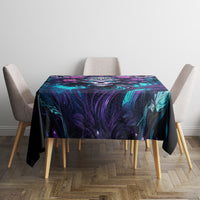 Rose Skull Tablecloth I'm Never Alone My Demons Are With Me 24/7 - Wonder Print Shop